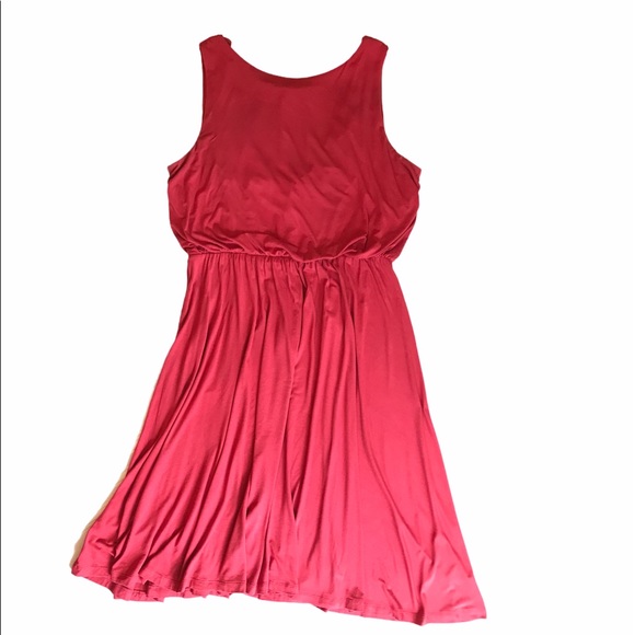 Loft Knit Dress With Tassel Tie Back Ruffle, Large - Picture 2 of 6